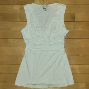 White House Black Market Surplice Wrap Tank Top